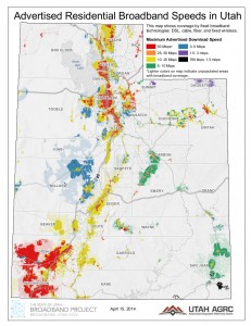 Featured image for “April 2014 Map of the Month: Utah Broadband Landscape at a Glance”