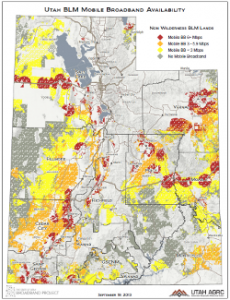 Featured image for “Sept 2013 Map of the Month: Mobile BB on USFS and BLM Land”