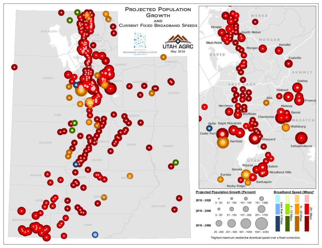 May 2016 Map of the Month: Utah Population Growth Estimates - Governor ...