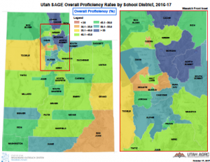 Featured image for “October 2017 Map of the Month: Utah SAGE K-12 Test Scores”