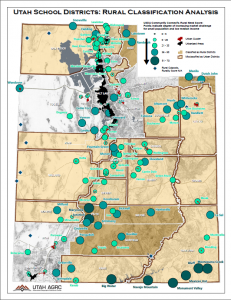 Featured image for “September 2014 Map of the Month: Utah’s Rural School Classification”