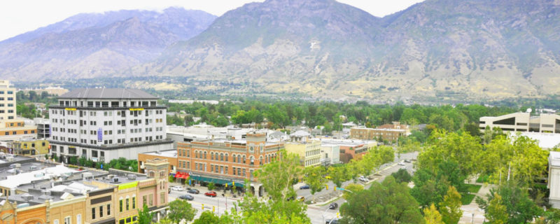 arial view of Provo, Utah