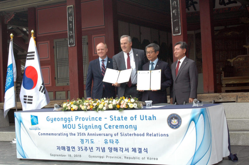 Gyeonggi Province, South Korea signing