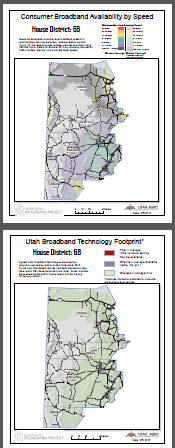 Featured image for “February 2013 Map of the Month: Broadband Speed and Technology by State Legislative District”